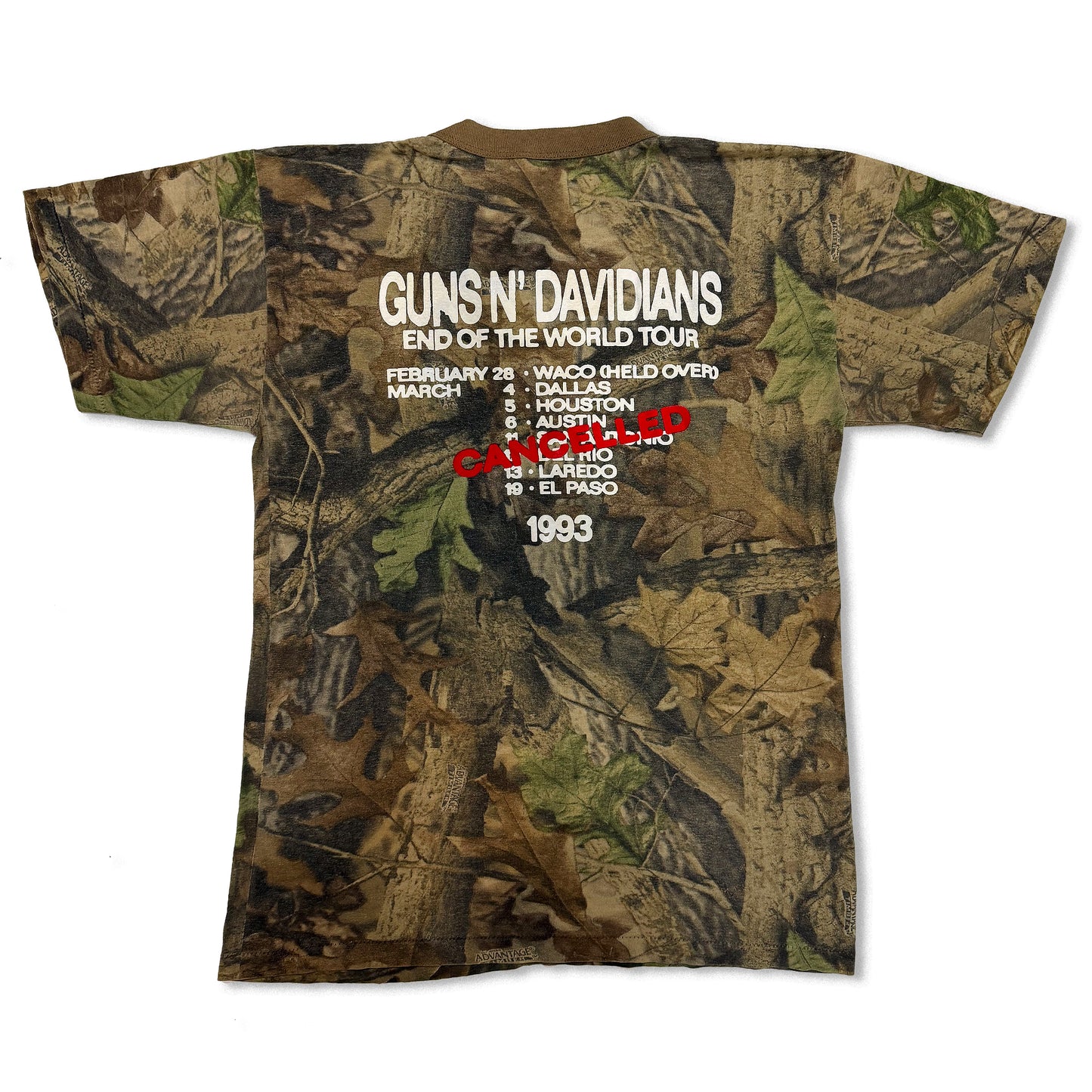 Medium - W.A.C.O. Tee - Vintage Camouflage Blank - 19.5" x 27"