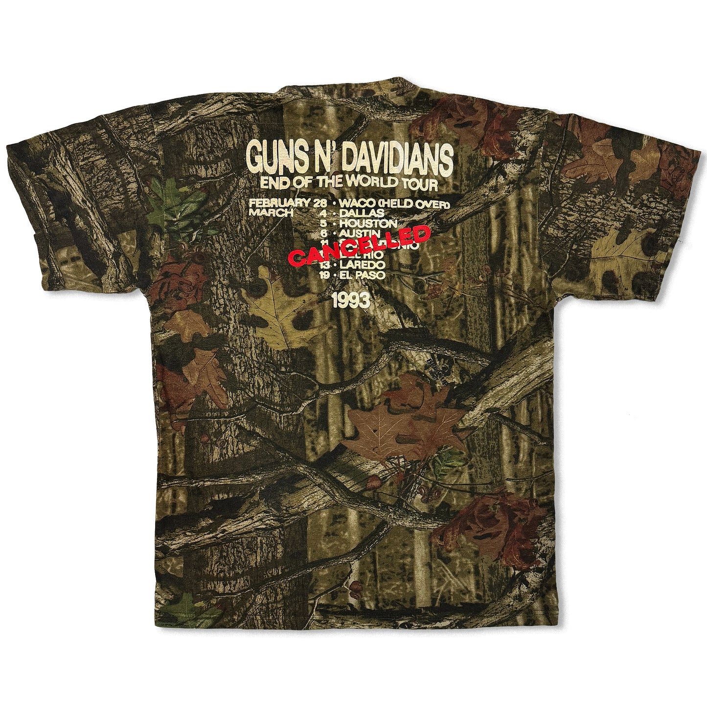 Large - W.A.C.O. Tee - Vintage Camouflage Blank - 22.5" x 29"
