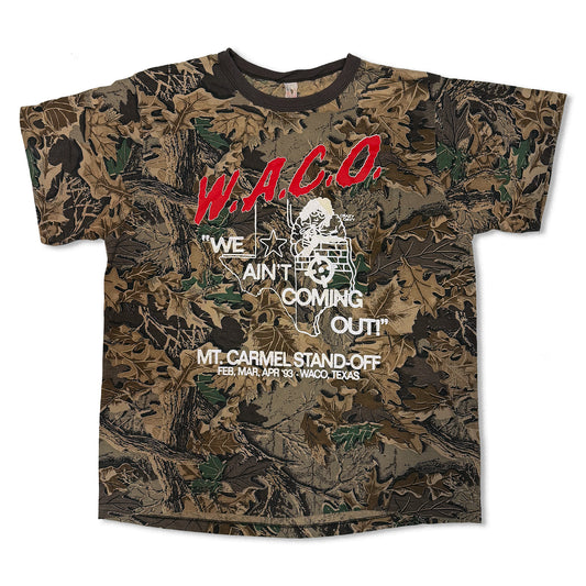Large - W.A.C.O. Tee - Vintage Camouflage Blank - 22" x 27.5"