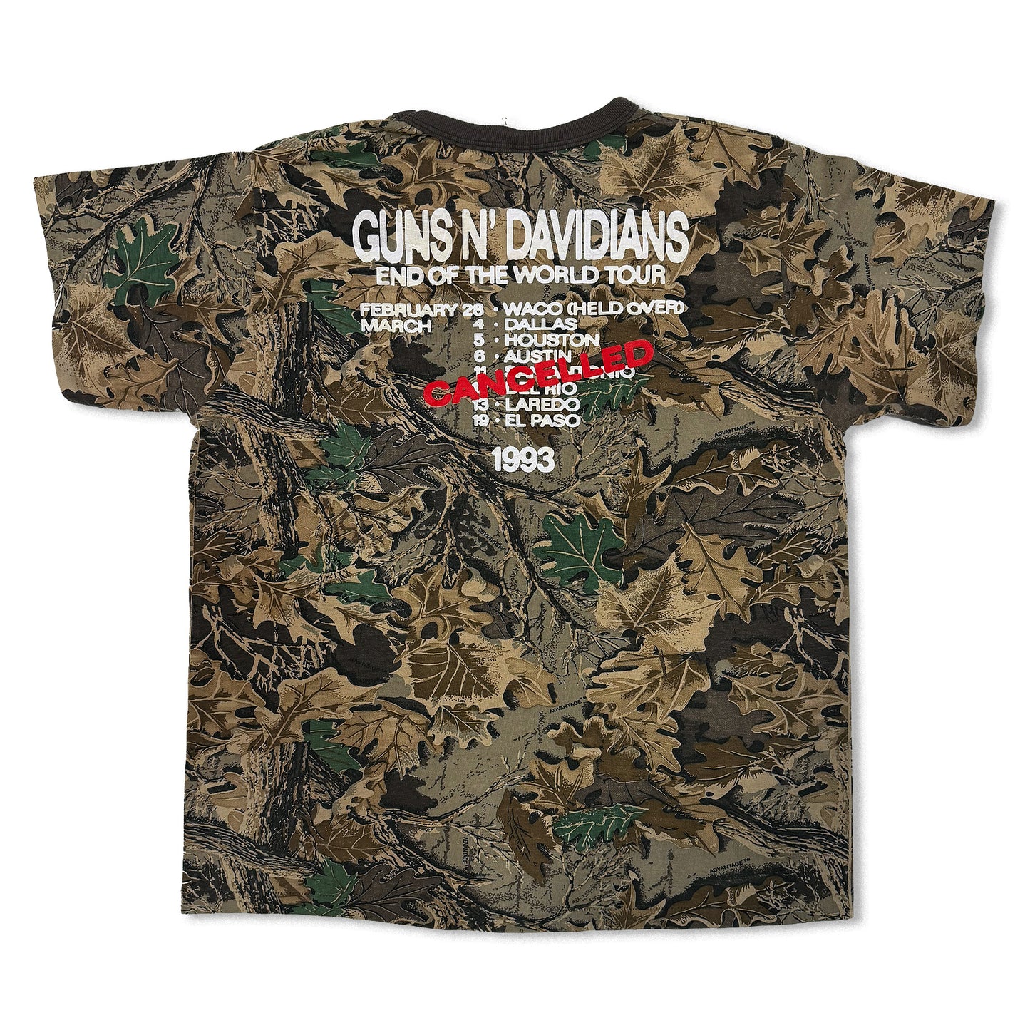 Large - W.A.C.O. Tee - Vintage Camouflage Blank - 22" x 27.5"