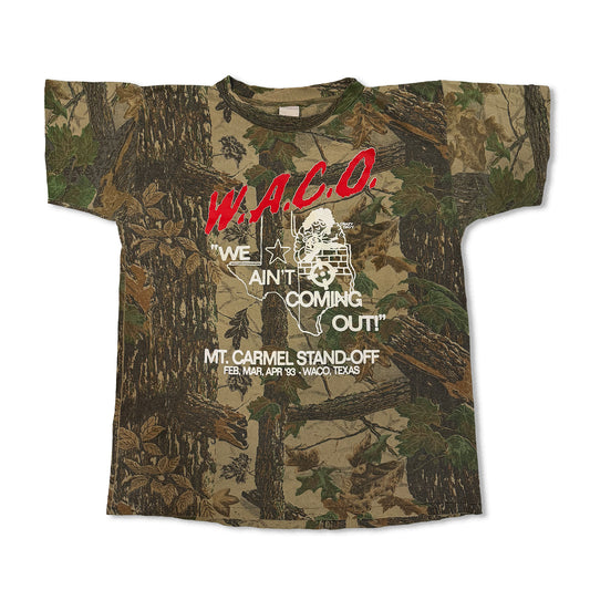Large - W.A.C.O. Tee - Vintage Camouflage Blank - 22" x 28.5"