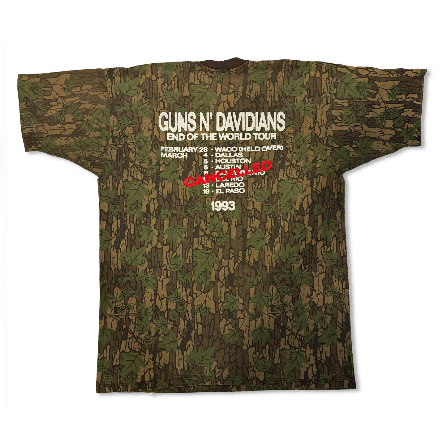 Large - W.A.C.O. Tee - Vintage Camouflage Blank - 22" x 28.75"