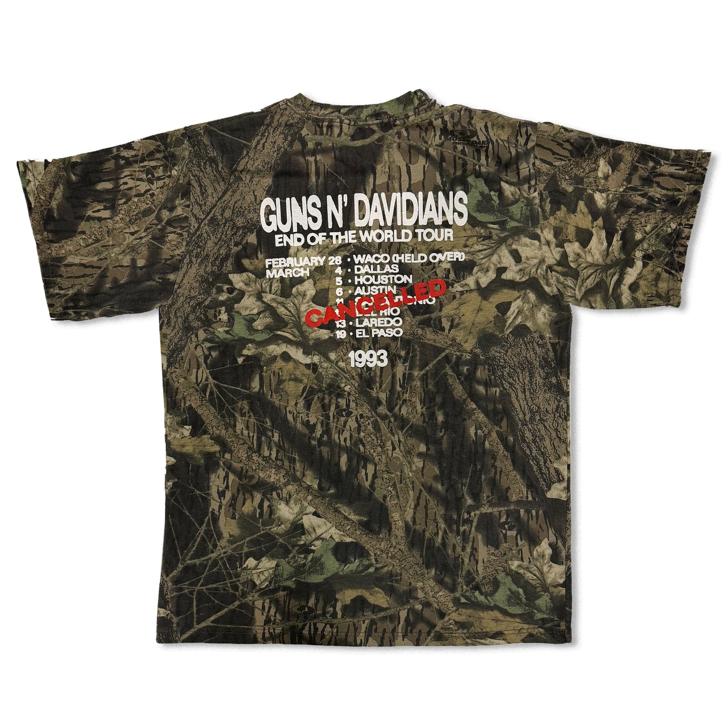 Large - W.A.C.O. Tee - Vintage Camouflage Blank - 23" x 28.5"