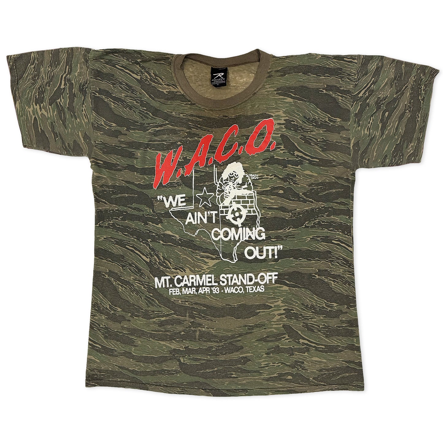 W.A.C.O. Tee - Vintage Camouflage Blank - XL