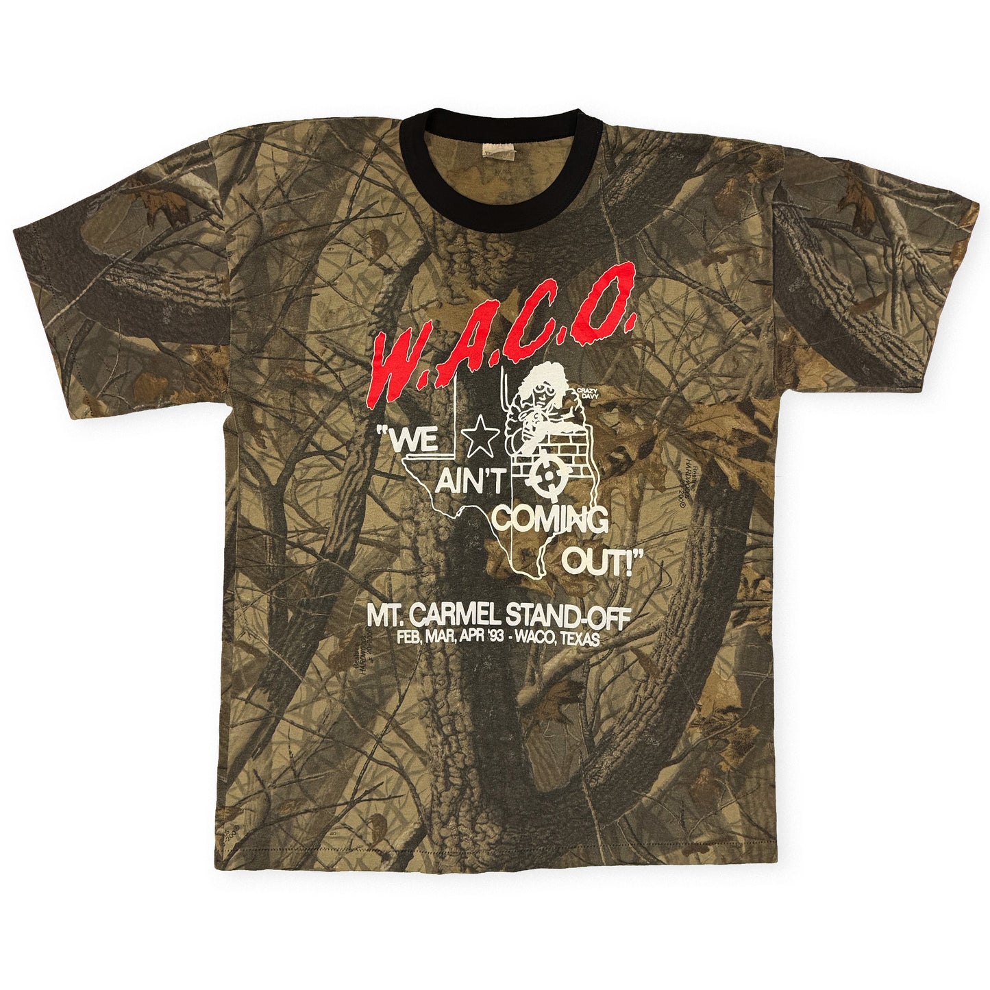 W.A.C.O. Tee - Vintage Camouflage Blank - XL