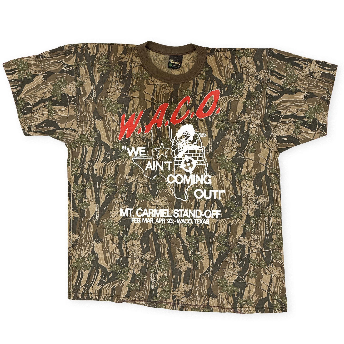 W.A.C.O. Tee - Vintage Camouflage Blank - XL