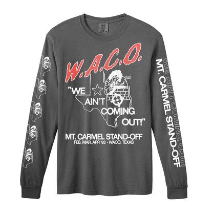 W.A.C.O. Longsleeve Tee - Washed Black