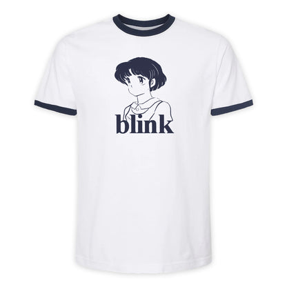 *PRE-ORDER* Anime Ringer Tee - Tultex White/Navy