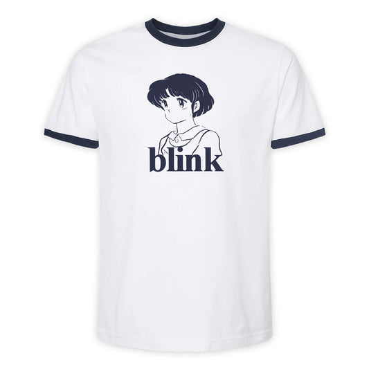*PRE-ORDER* Anime Ringer Tee - Tultex White/Navy