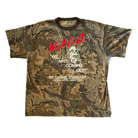 XXL - W.A.C.O. Tee - Vintage Camouflage Blank - 25" x 29.5"