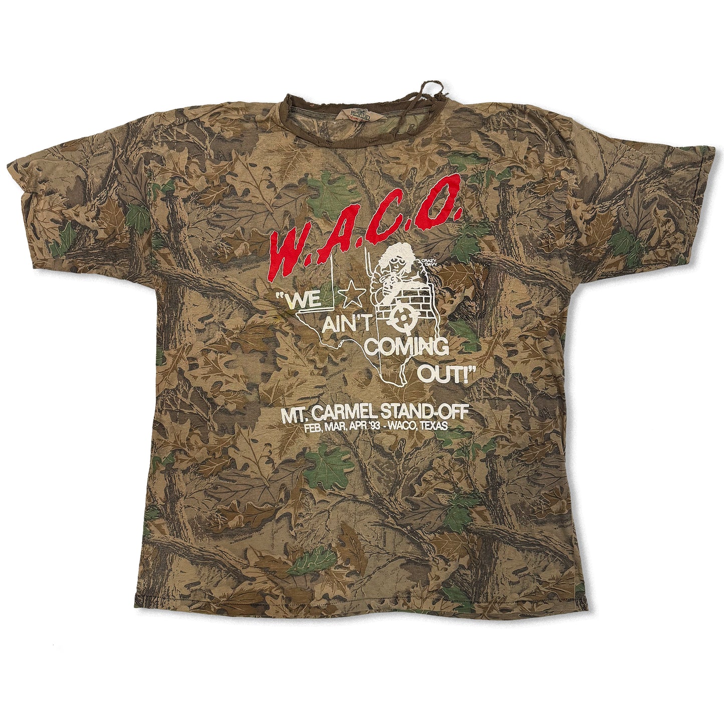 XL - W.A.C.O. Tee - Vintage Camouflage Blank - 24" x 29"