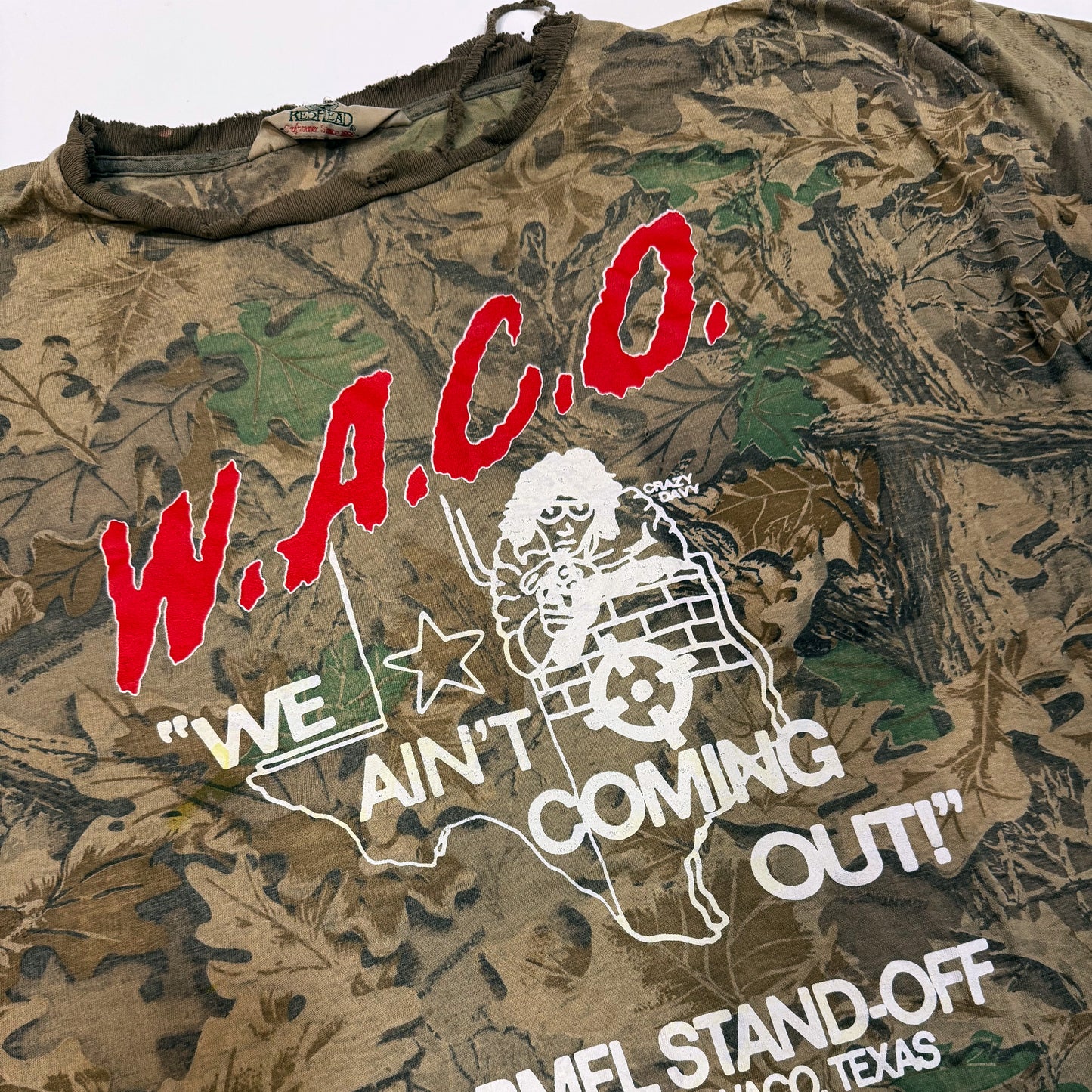 XL - W.A.C.O. Tee - Vintage Camouflage Blank - 24" x 29"